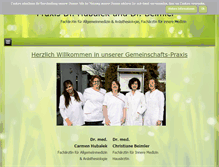 Tablet Screenshot of praxis-hubalek.de
